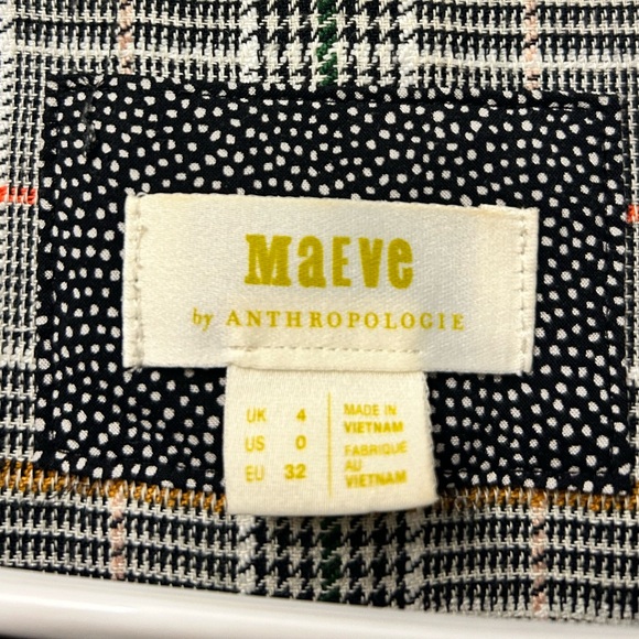 MAEVE Woman’s Multi Color Relaxed Herringbone Blazer - Picture 4 of 4